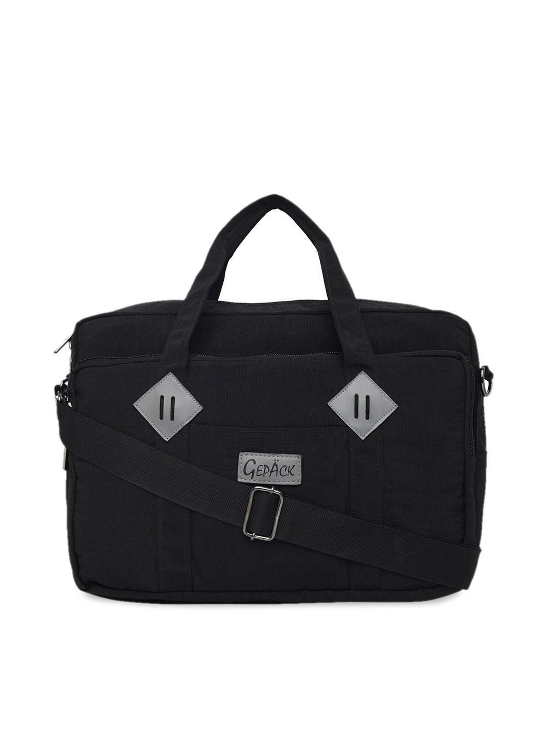 Buy GEPACK By BagsRUs Unisex Black Solid 14 Inch Executive Laptop Bag