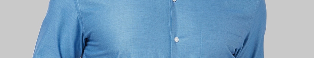 Buy Park Avenue Men Blue Regular Fit Striped Formal Shirt - Shirts for ...