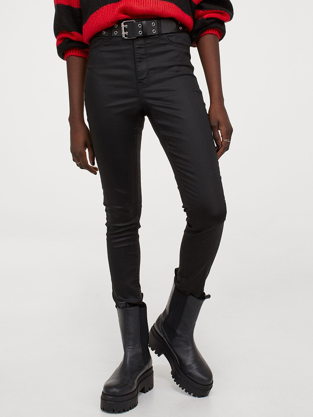 Buy H&M Women Black Solid Super Skinny High Jeans Jeans for Women
