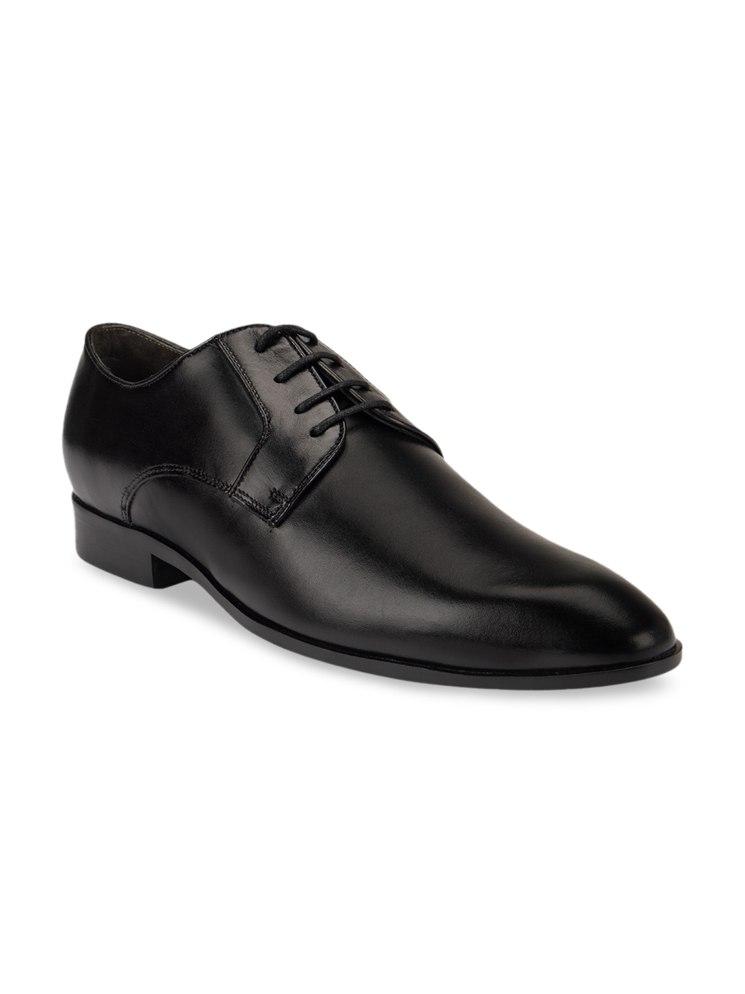 Buy ROSSO BRUNELLO Men Black Leather Formal Shoes - Formal Shoes for ...