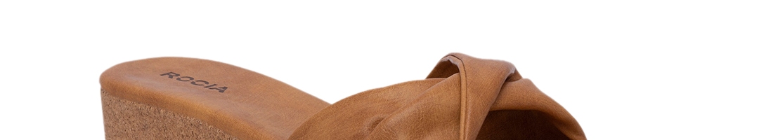 Buy Rocia Women Brown Solid Peep Toes - Heels for Women 12986610 | Myntra