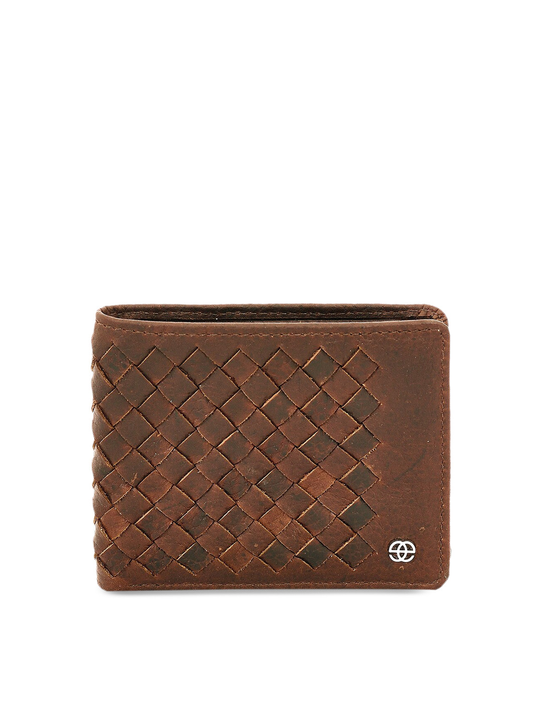 Buy Eske Men Brown Solid Genuine Leather Two Fold Wallet Wallets for
