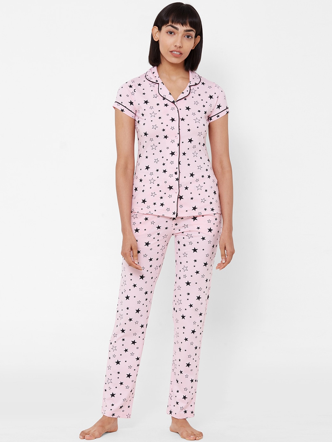 pink night suit for women