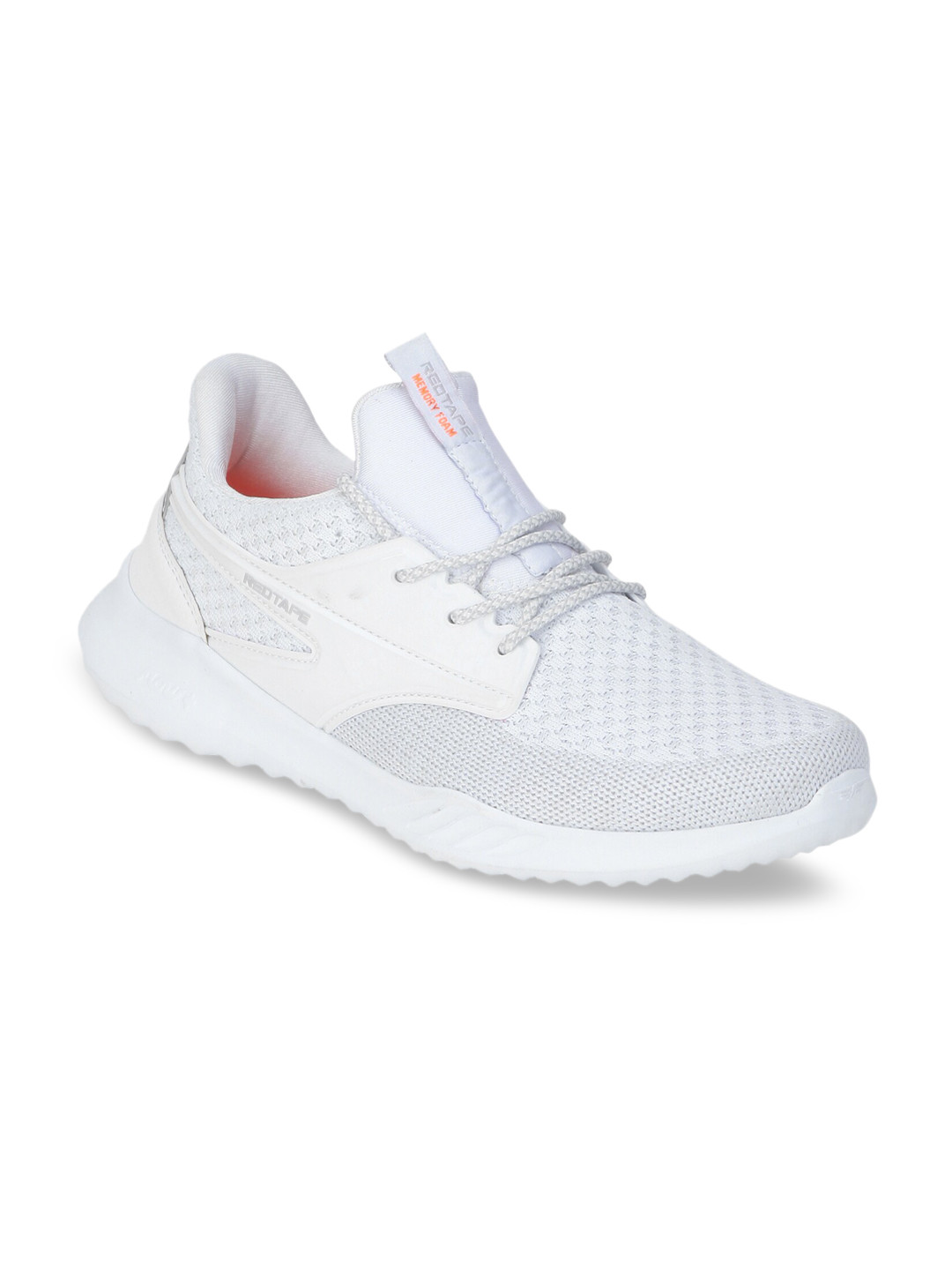 white shoes red tape