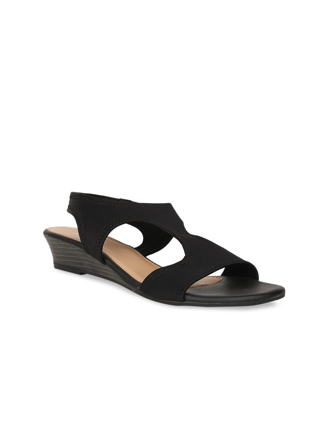 Buy Bata Women Black Solid Wedges Heels for Women 13046246 Myntra