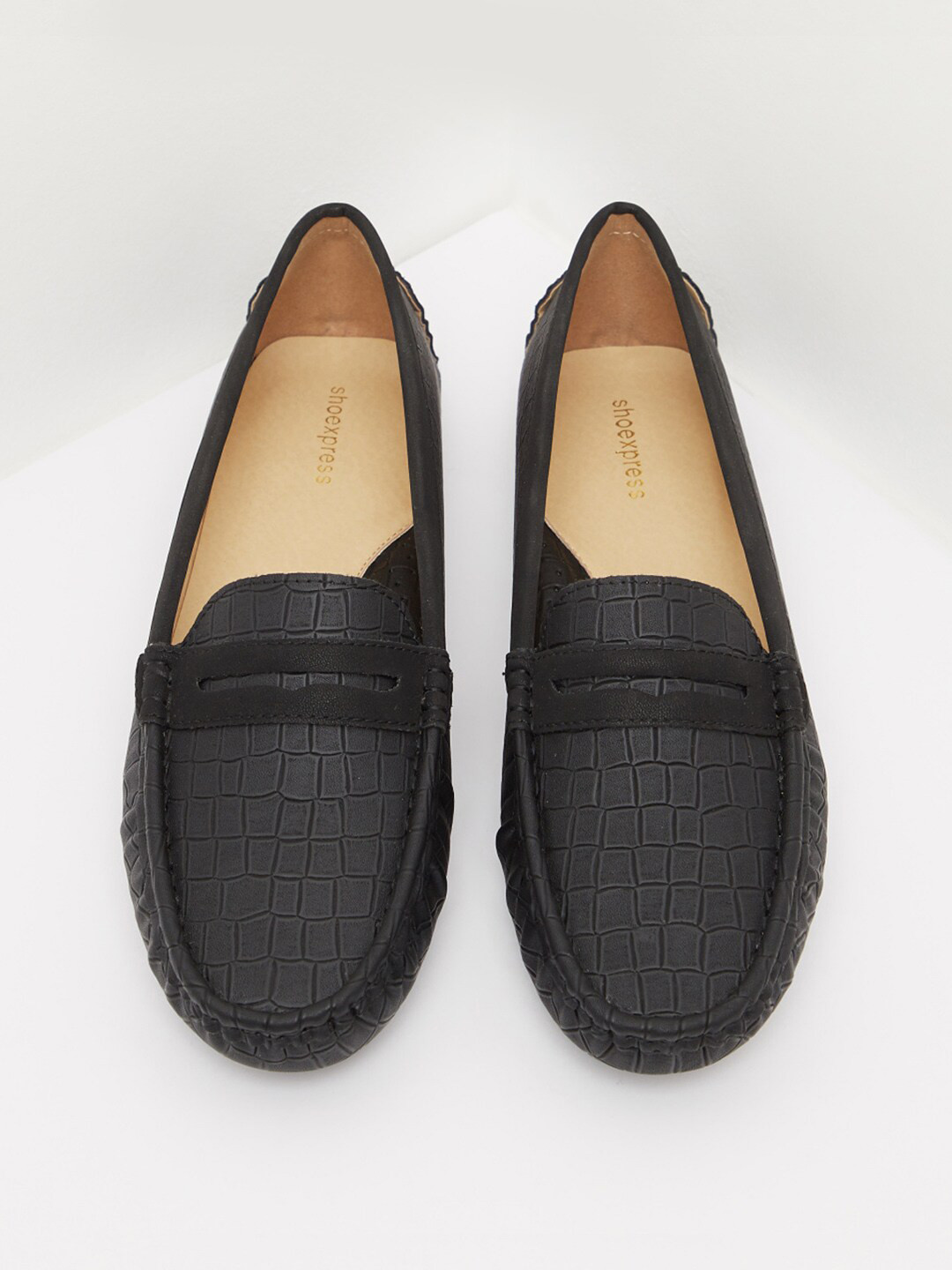 Buy Shoexpress Women Black Penny Loafers Casual Shoes for Women