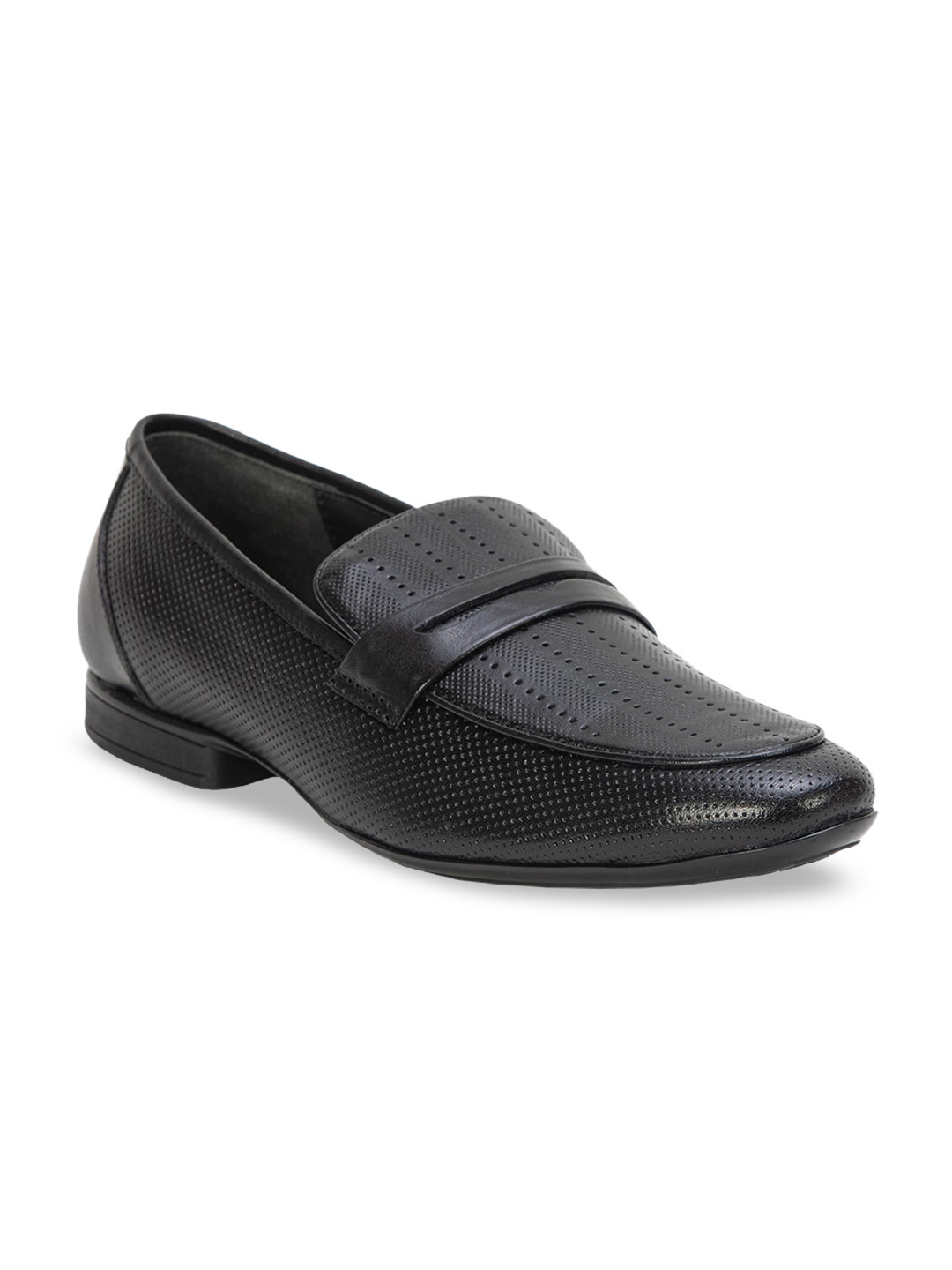 Buy VON WELLX GERMANY Men Black Loafers Casual Shoes for