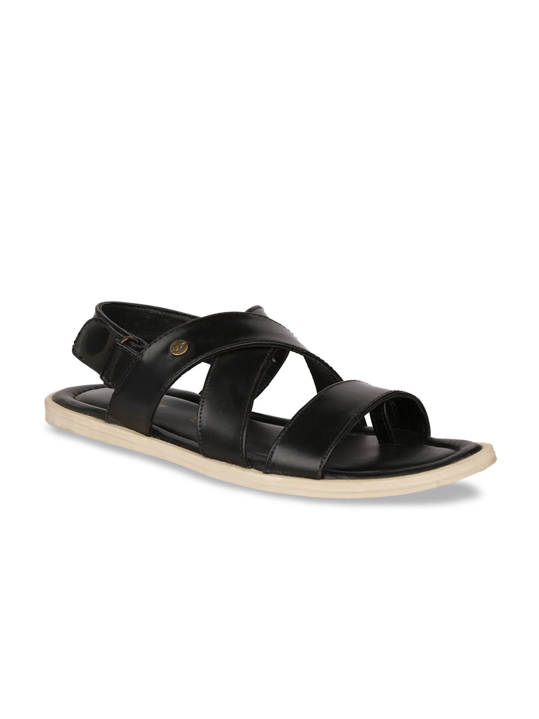 Buy Bata Men Black Leather Comfort Sandals Sandals for Men 13067270