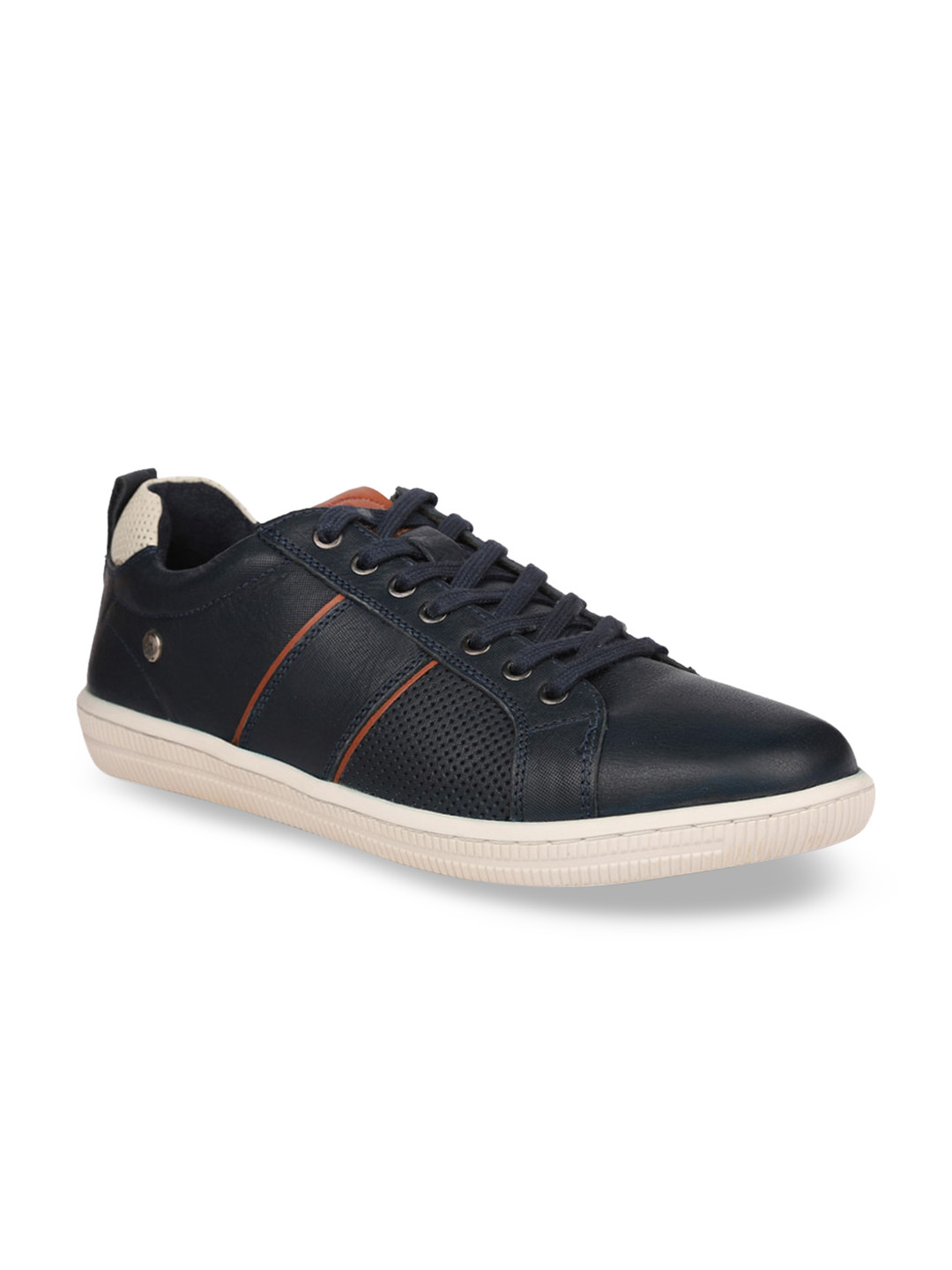 Buy Hush Puppies Men Blue Leather Sneakers Casual Shoes for Men