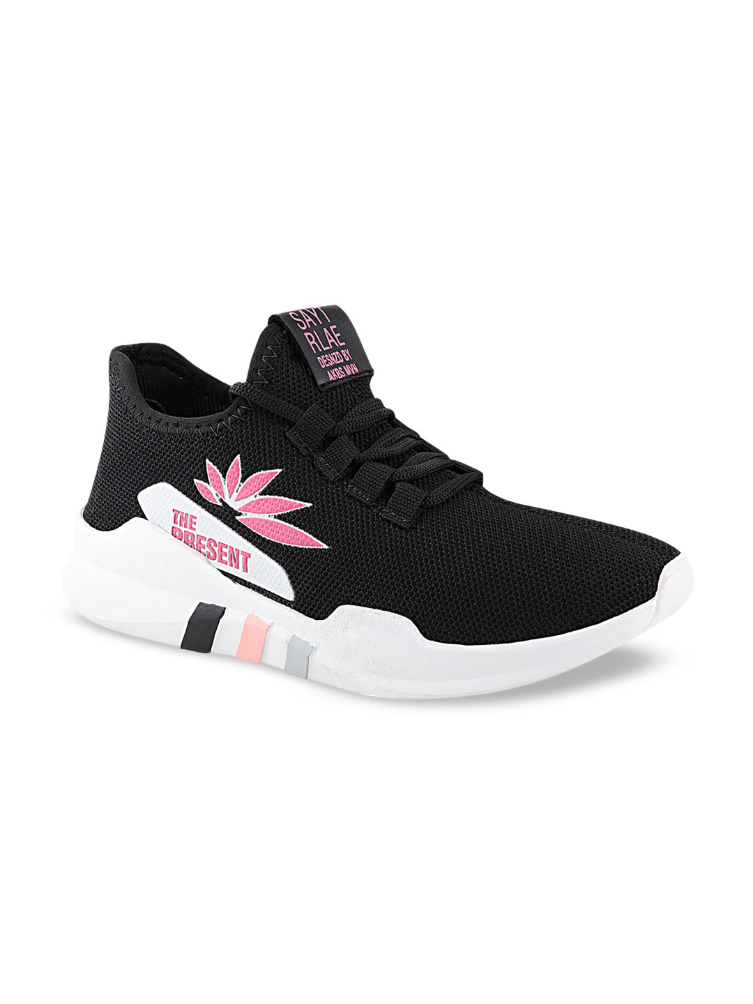 Buy Shoetopia Girls Black Woven Design Sneakers Casual Shoes for