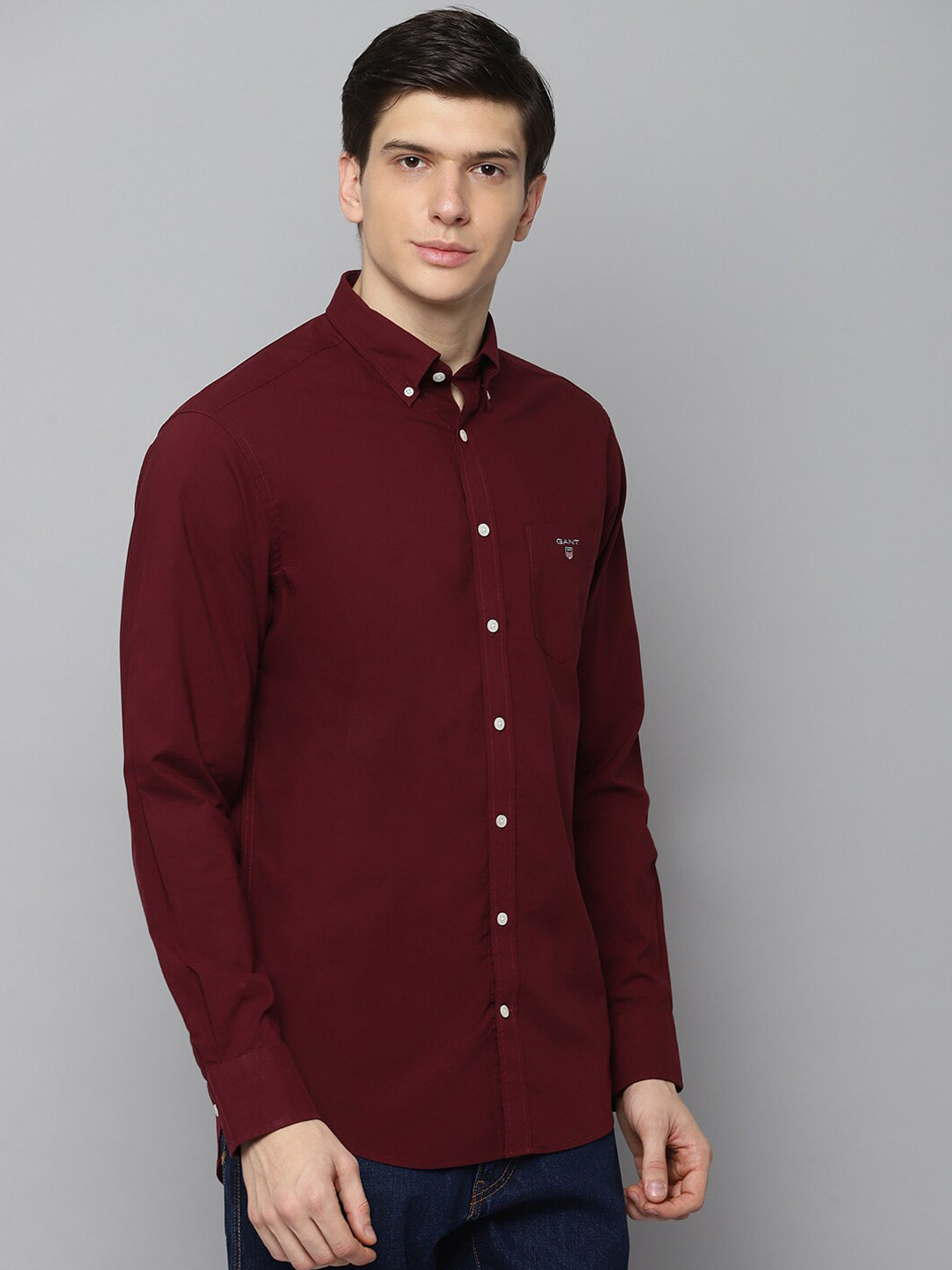 Gant Burgundy Fashion Regular Fit Shirt