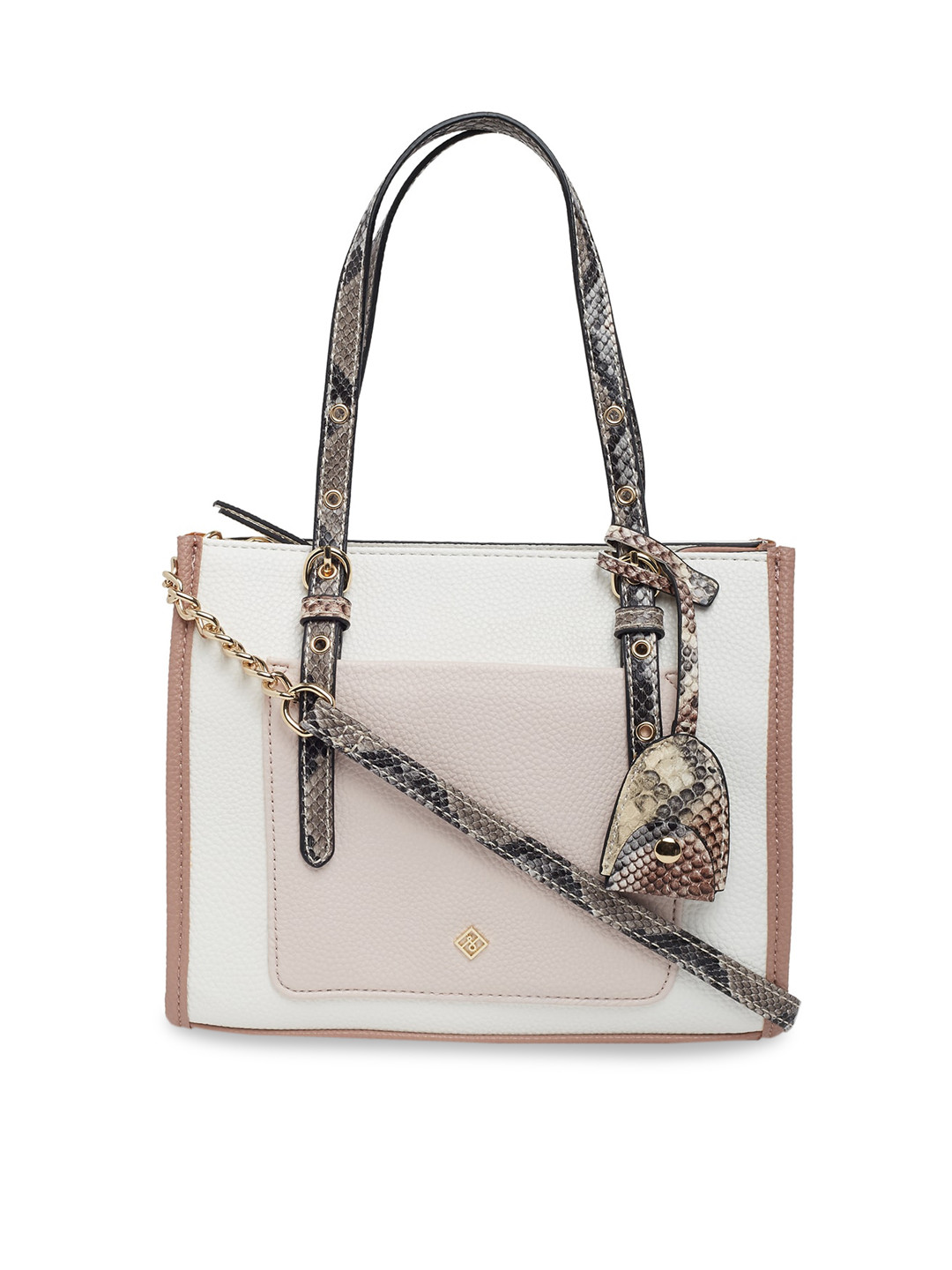 off white purse pink