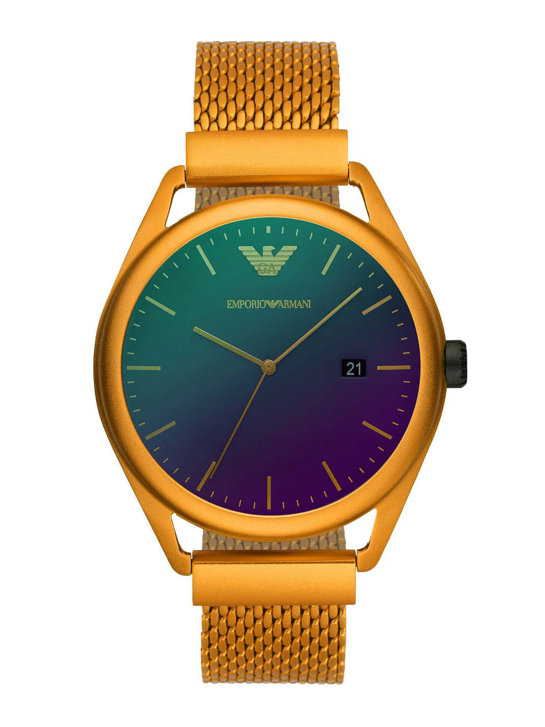 Buy Emporio Armani Men Gold Toned Analogue Watch Watches for Men