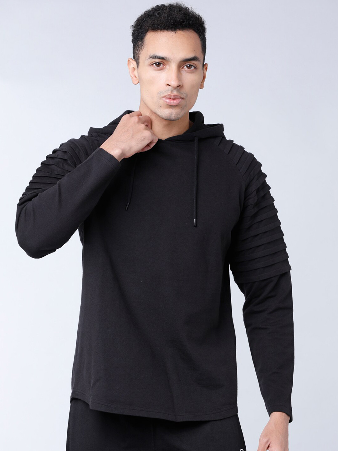 Buy HIGHLANDER Men Black Solid Hooded Sweatshirt Sweatshirts for Men