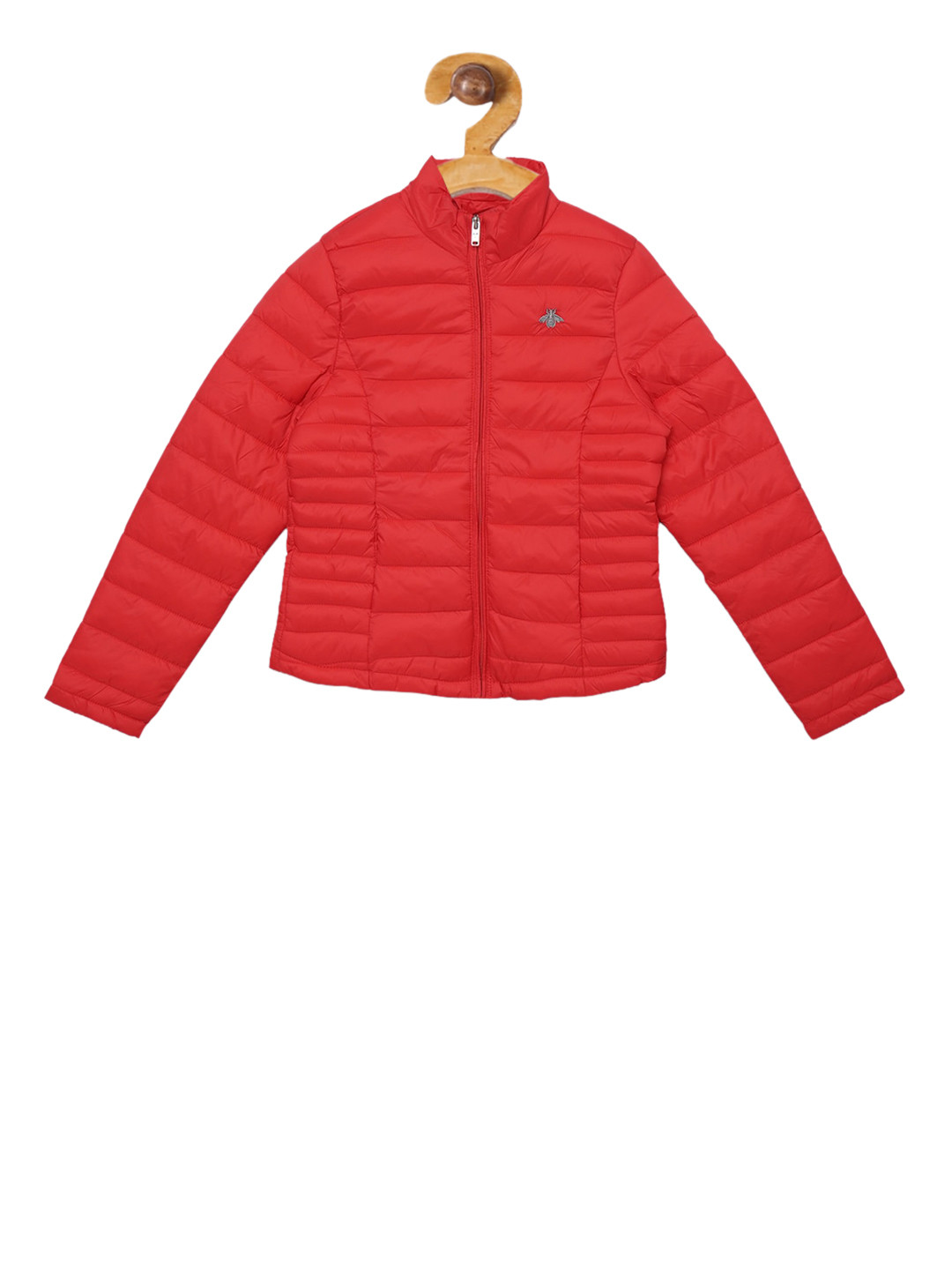 Buy Mode By Red Tape Girls Red Solid Puffer Jacket Jackets for Girls
