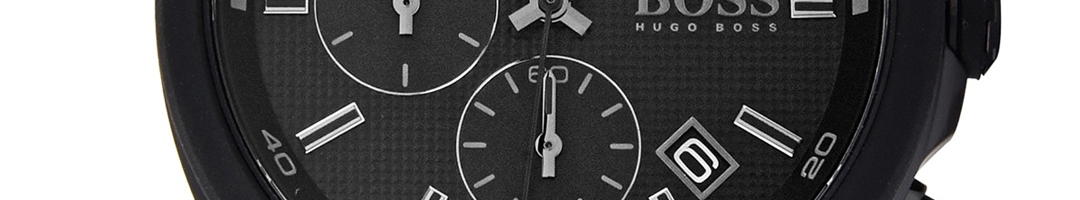 Buy Hugo Boss Men Velocity Black Chronograph Watch 1513720 - Watches ...
