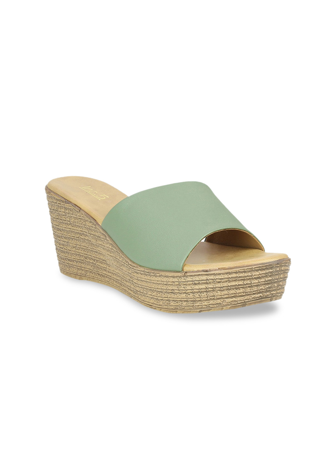 Buy Inc 5 Women Green Solid Wedges Heels for Women 13116144 Myntra