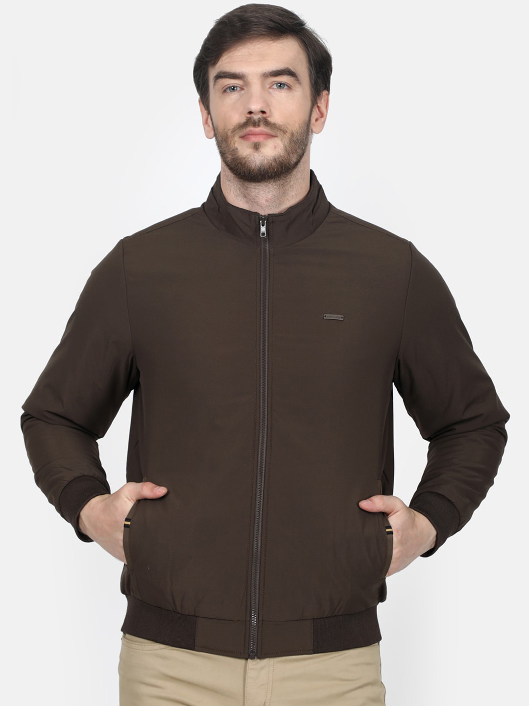Buy Monte Carlo Men Brown Solid Bomber Jackets for Men 13120012 Myntra