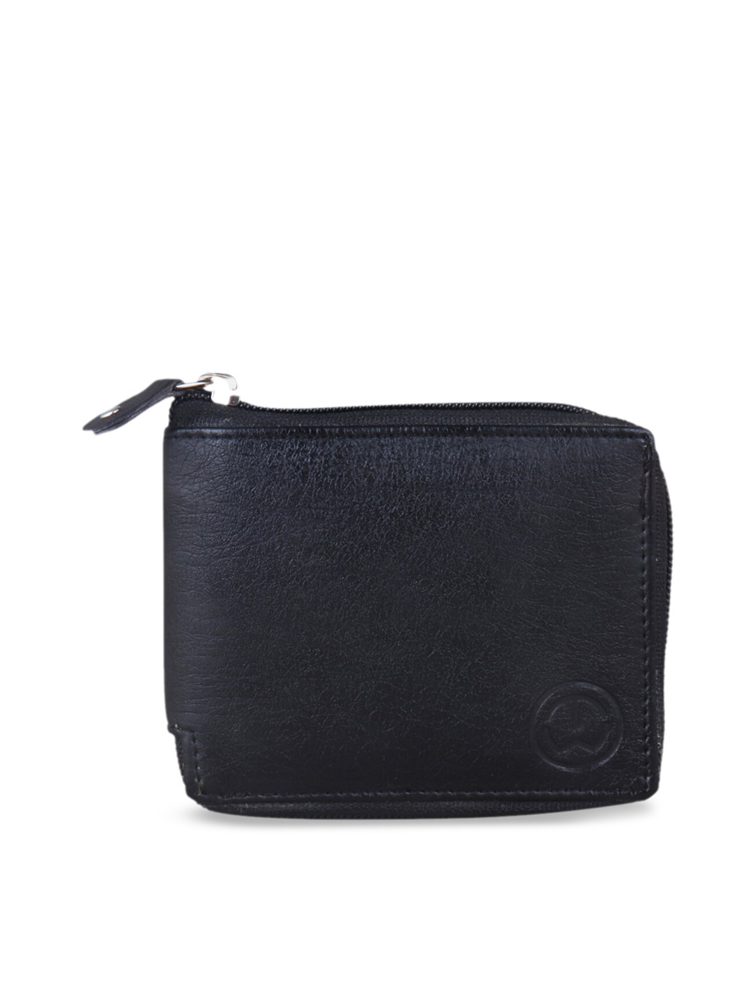 Buy TnW Unisex Black Solid Two Fold Wallet Wallets for Unisex