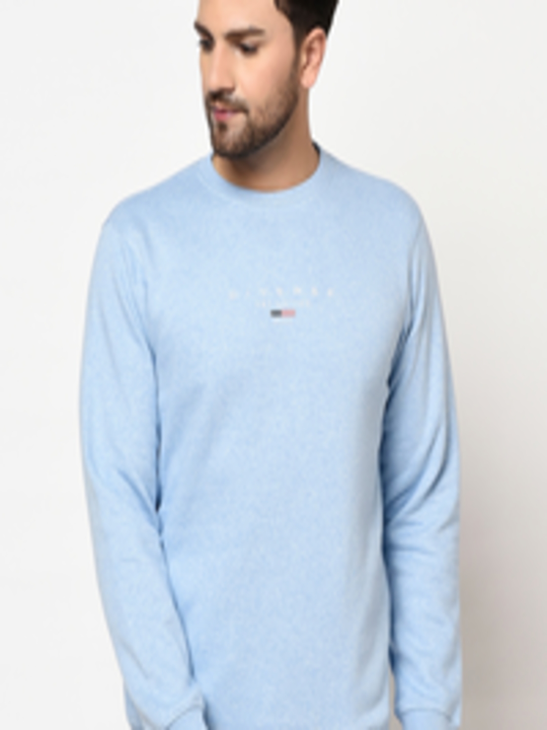 Buy Octave Men Blue Solid Sweatshirt - Sweatshirts for Men 12892938 ...