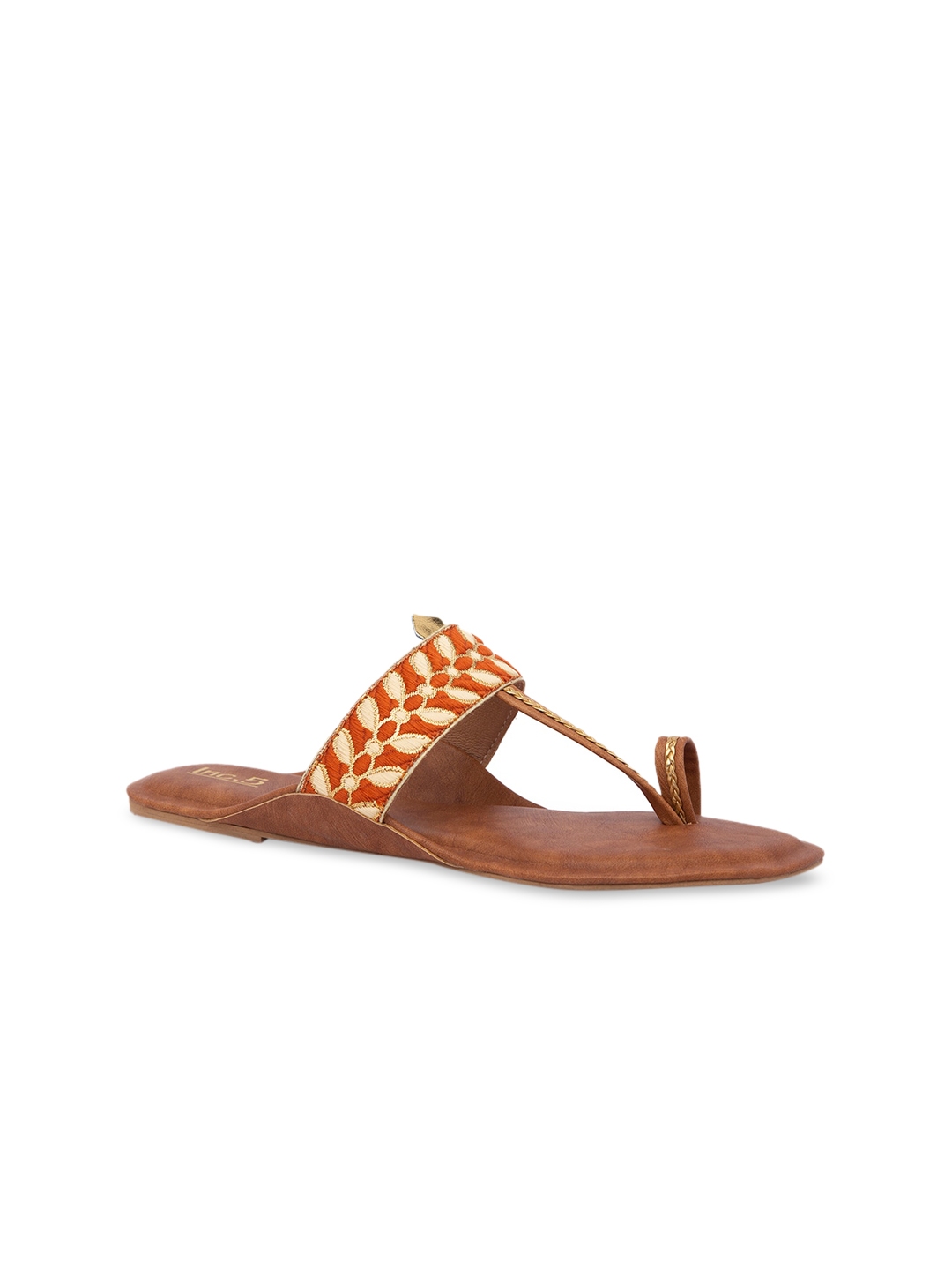 tan closed toe flats