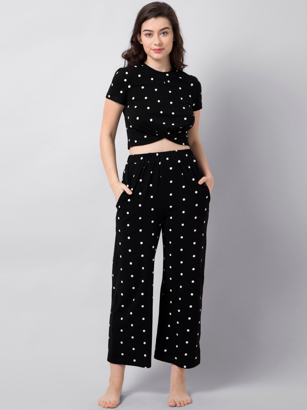 night suit for women black