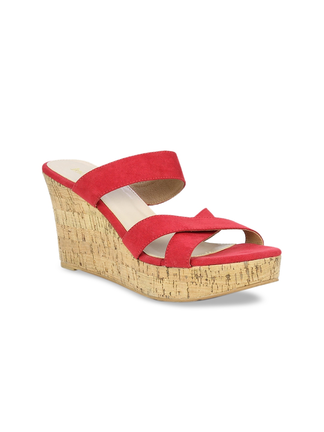 red wide width wedges