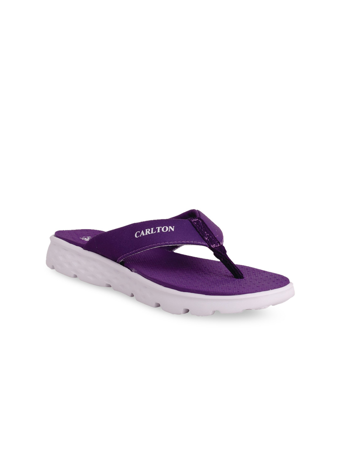 Buy Carlton London Sports Women Purple Printed Thong Flip Flops - Flip Flops for Women 13134806 
