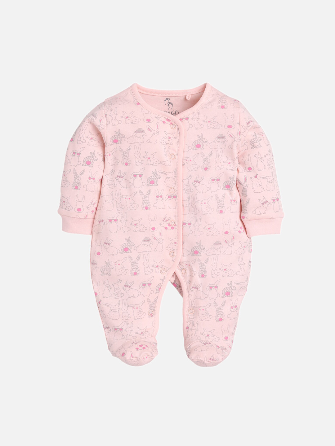 Buy Baby Go Infants Pink Printed Rompers Rompers for Girls 13132472 Myntra