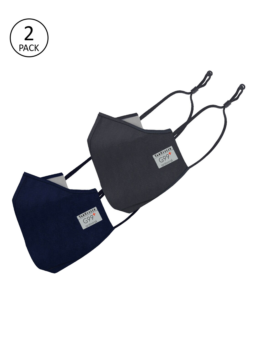 Buy Van Heusen Men Multicolour Solid G99+ Antiviral Protective Cloth