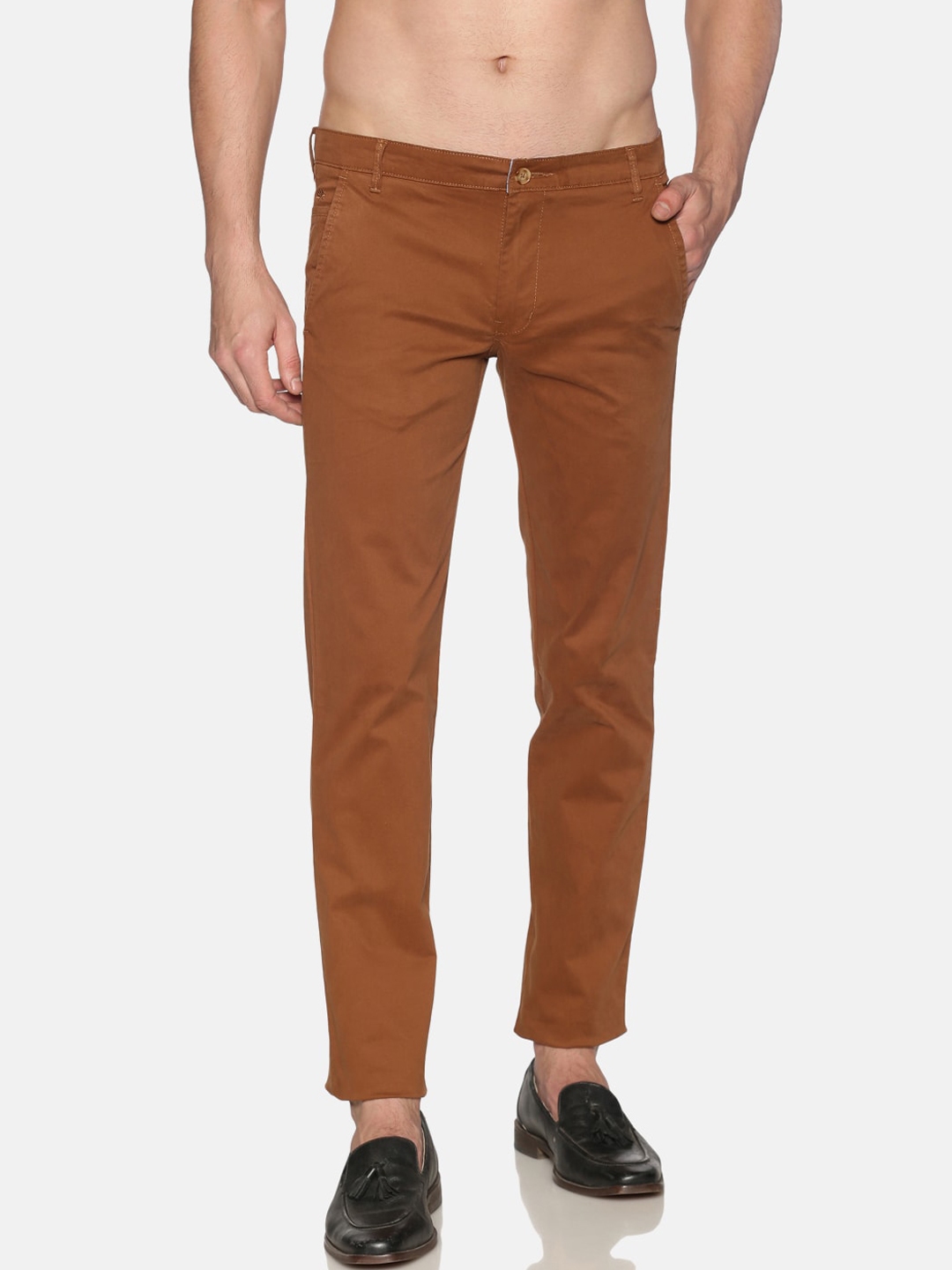 rust orange trousers