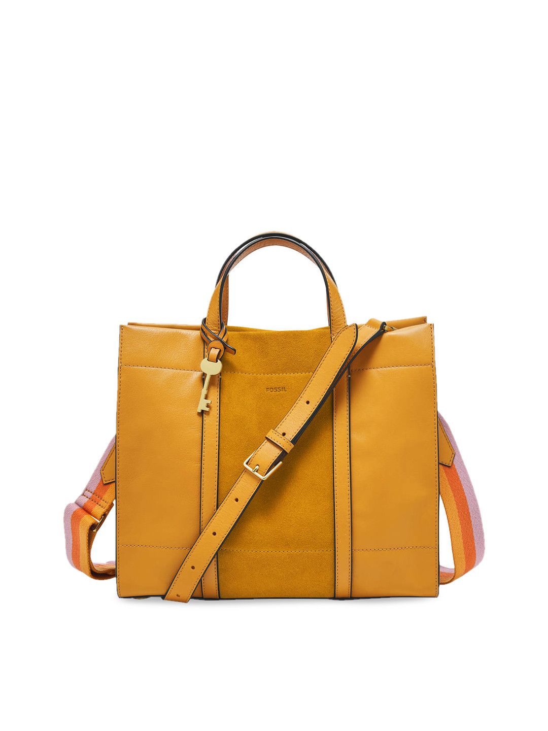 Buy Fossil Yellow Solid Handheld Bag Handbags for Women 13232456 Myntra
