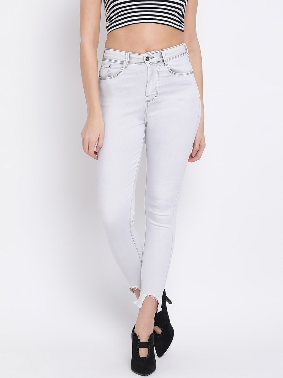 off white skinny jeans womens