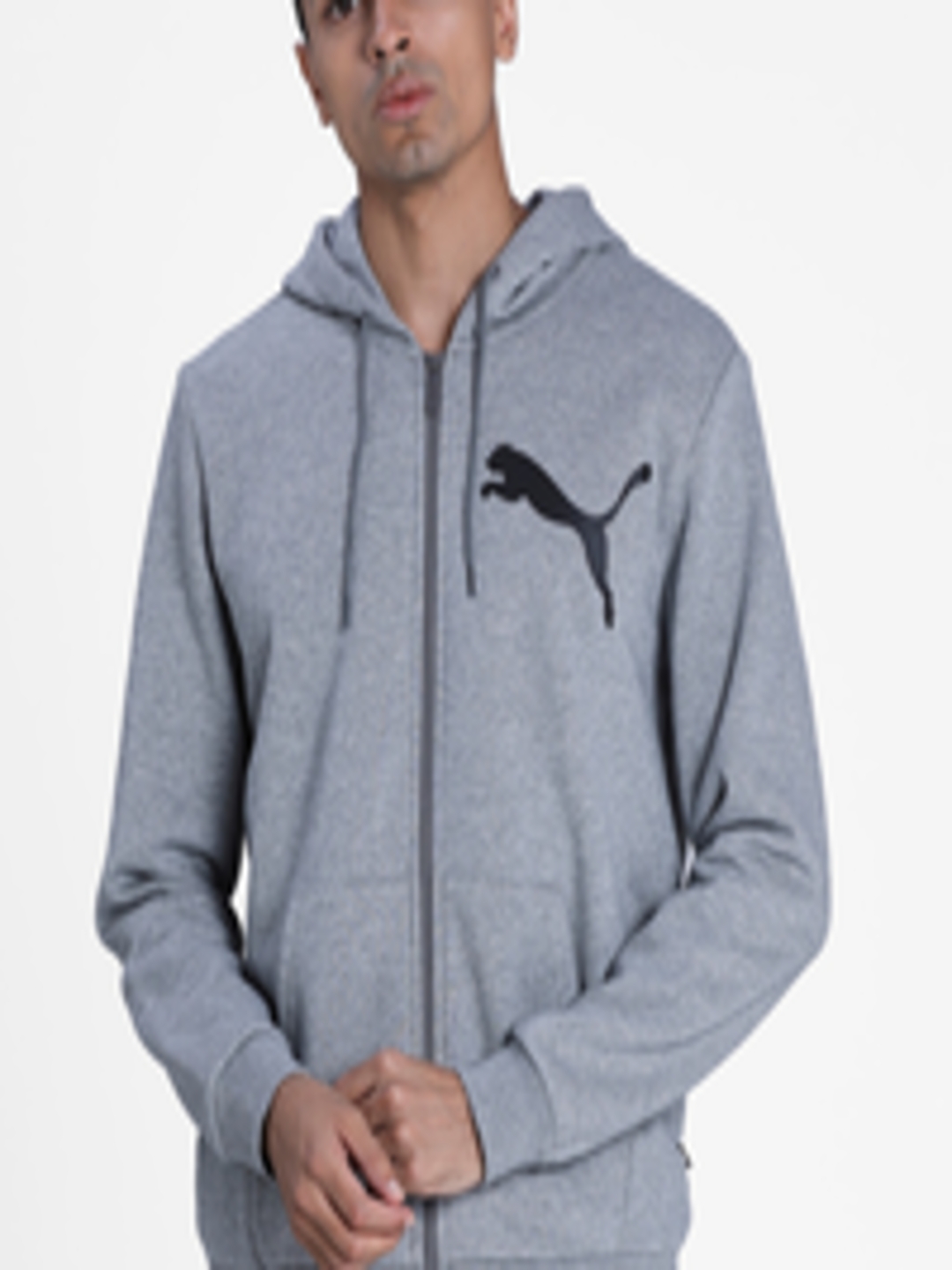 Buy Puma Men Grey Solid Sporty Jacket - Jackets for Men 13239470 | Myntra