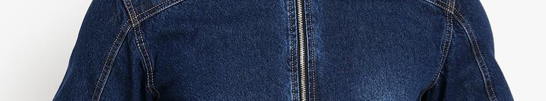 Buy Kotty Men Blue Printed Denim Jacket - Jackets for Men 13242880 | Myntra