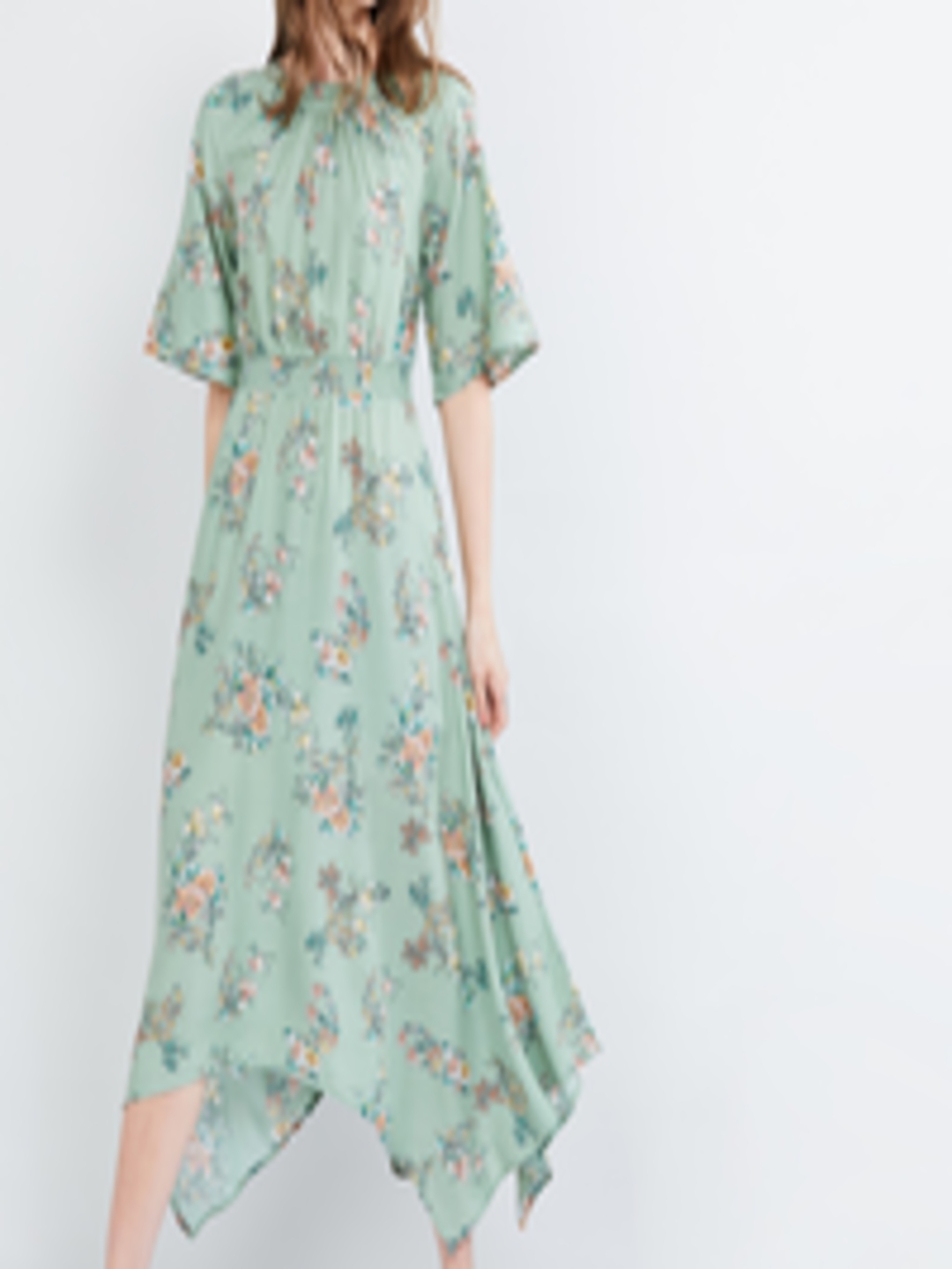 Buy Max Women Green Printed Maxi Dress - Dresses for Women 13257770