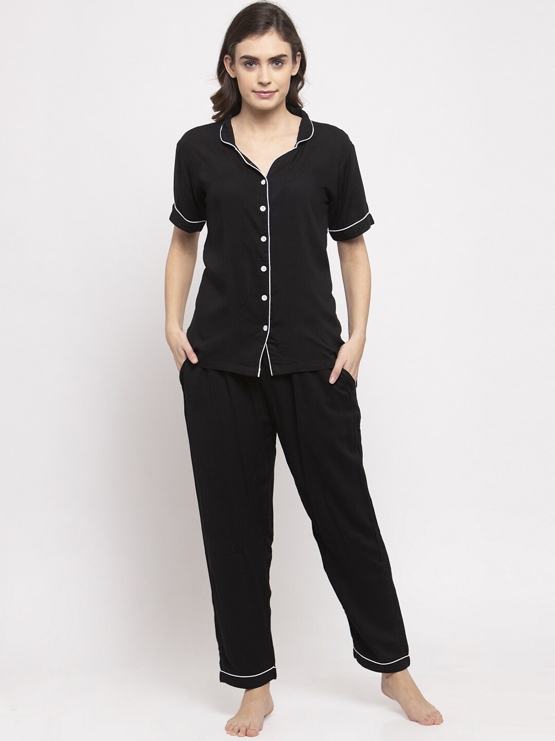 night suit for women black