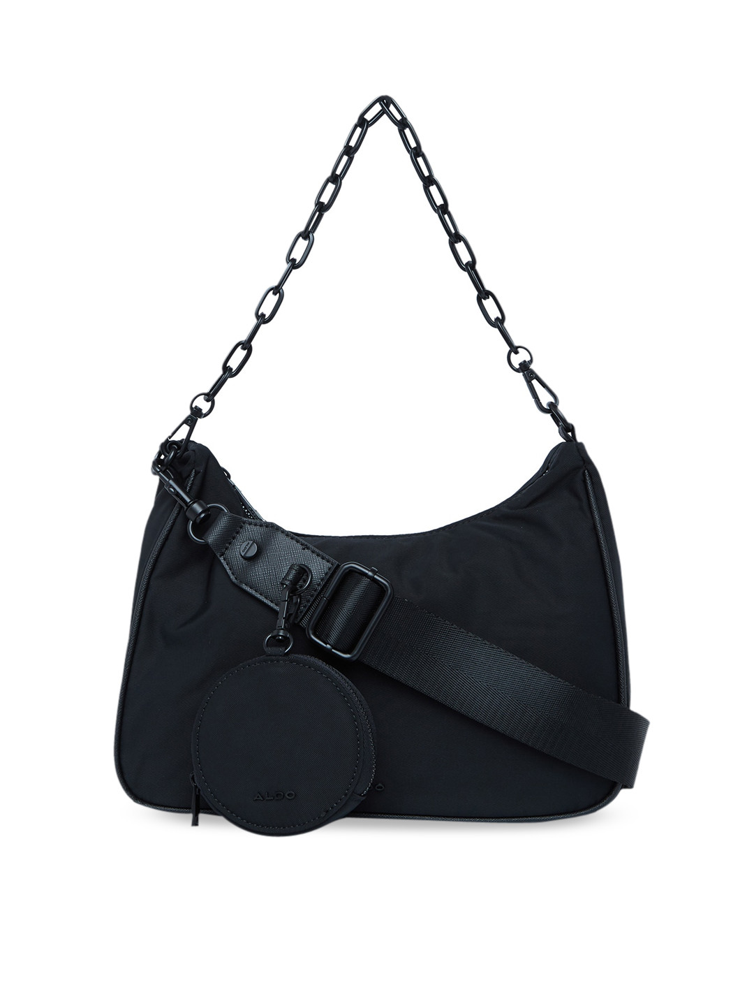 Buy ALDO Black Solid Hobo Bag Handbags for Women 13295190 Myntra