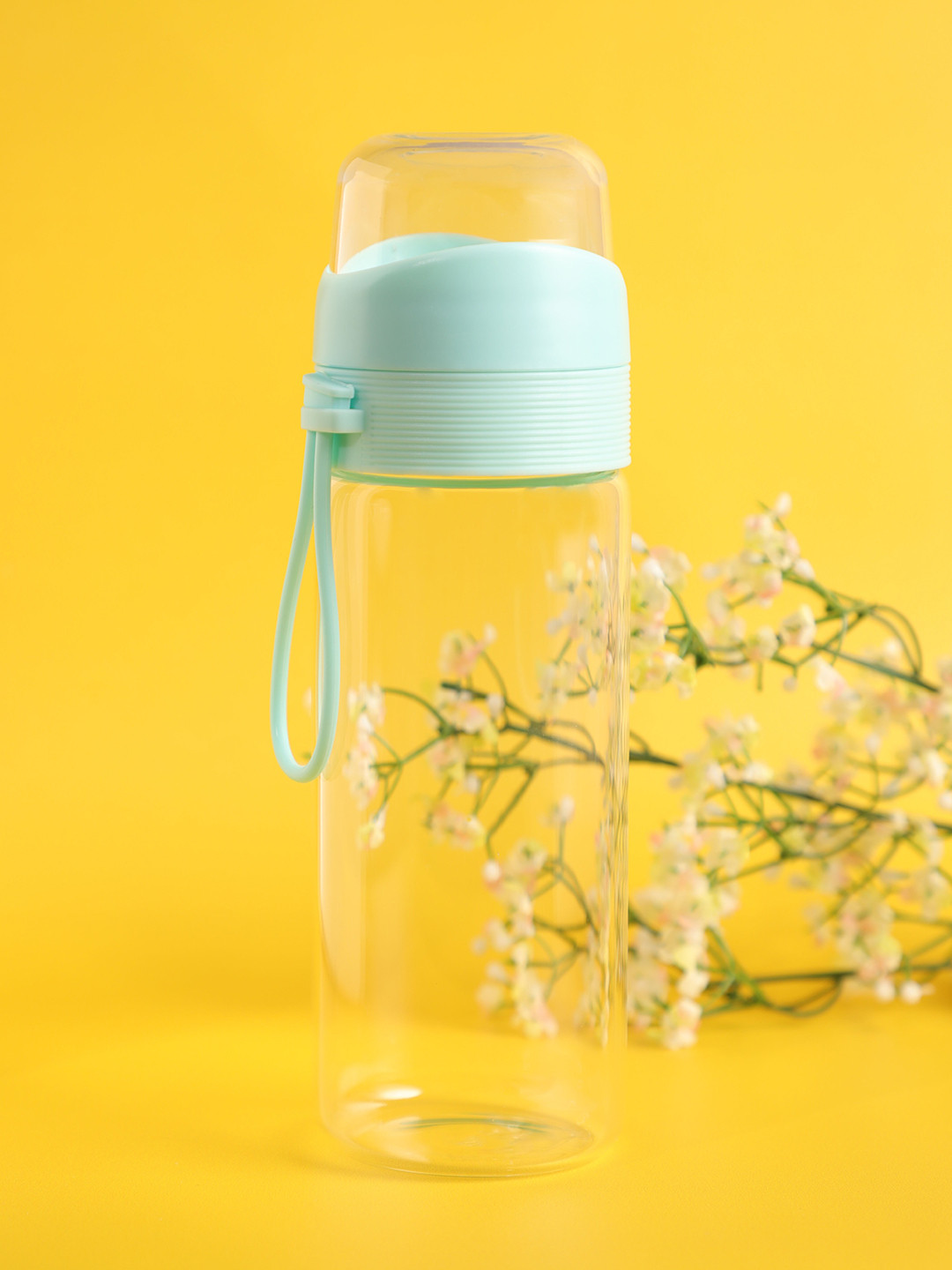 Buy YOYOSO Transparent & Blue Solid Tea Making Glass Bottle 500 Ml