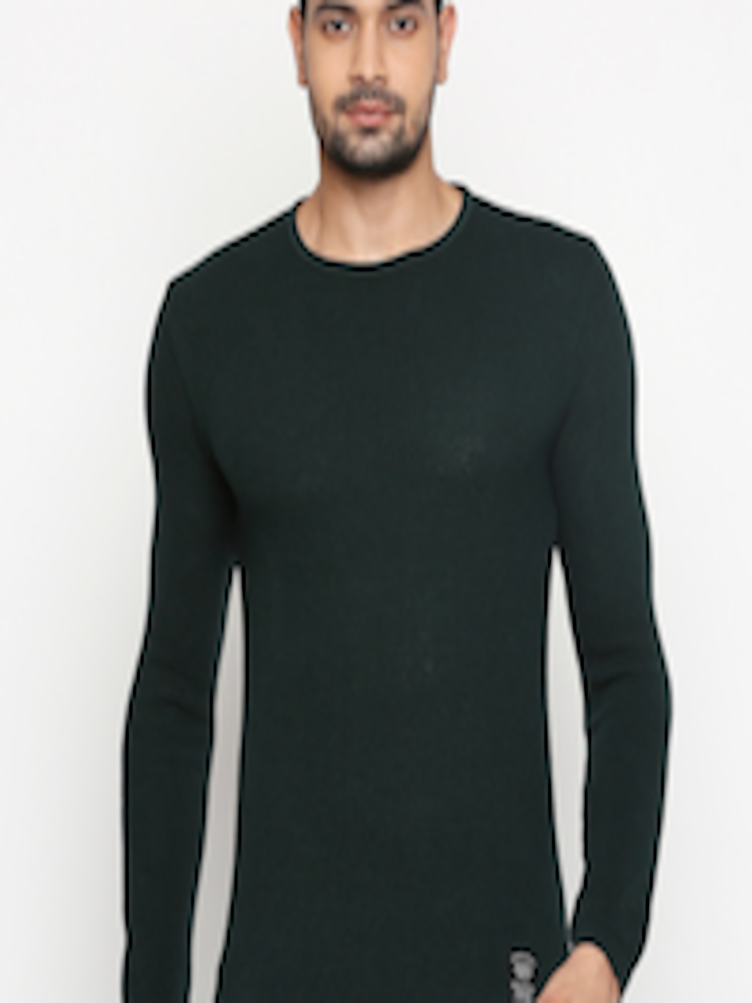 Buy People Men Green Solid Pullover Sweater - Sweaters for Men 13302826 ...