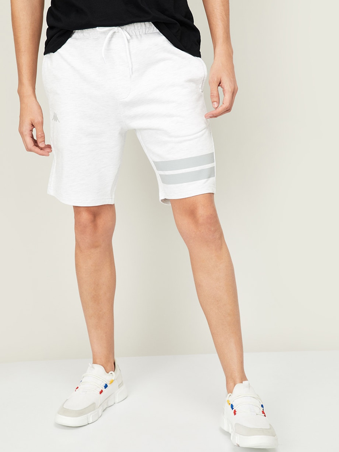 white kappa shorts