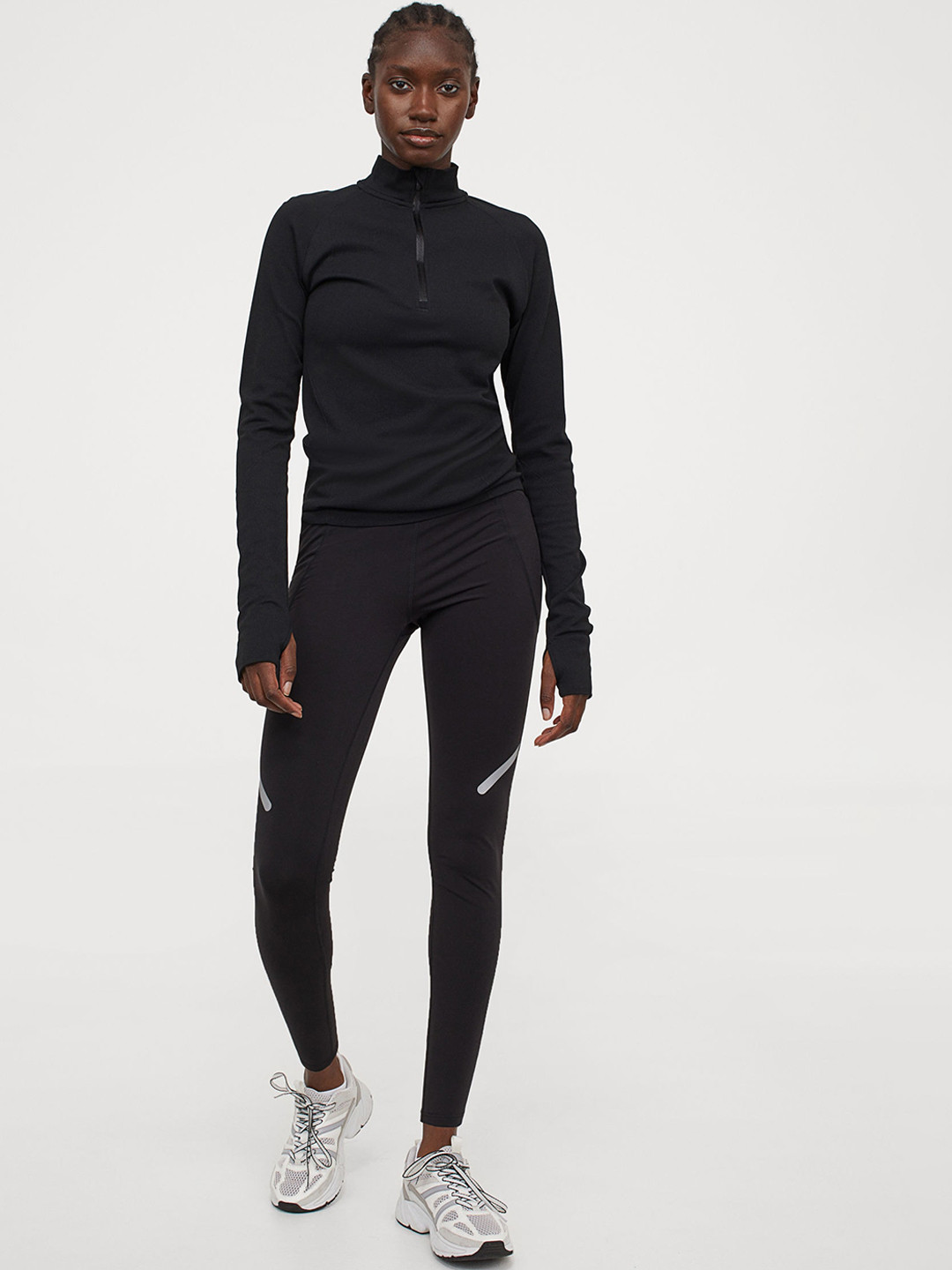 Buy H&M Women Black Winter Running Tights Leggings for Women 13311742 Myntra