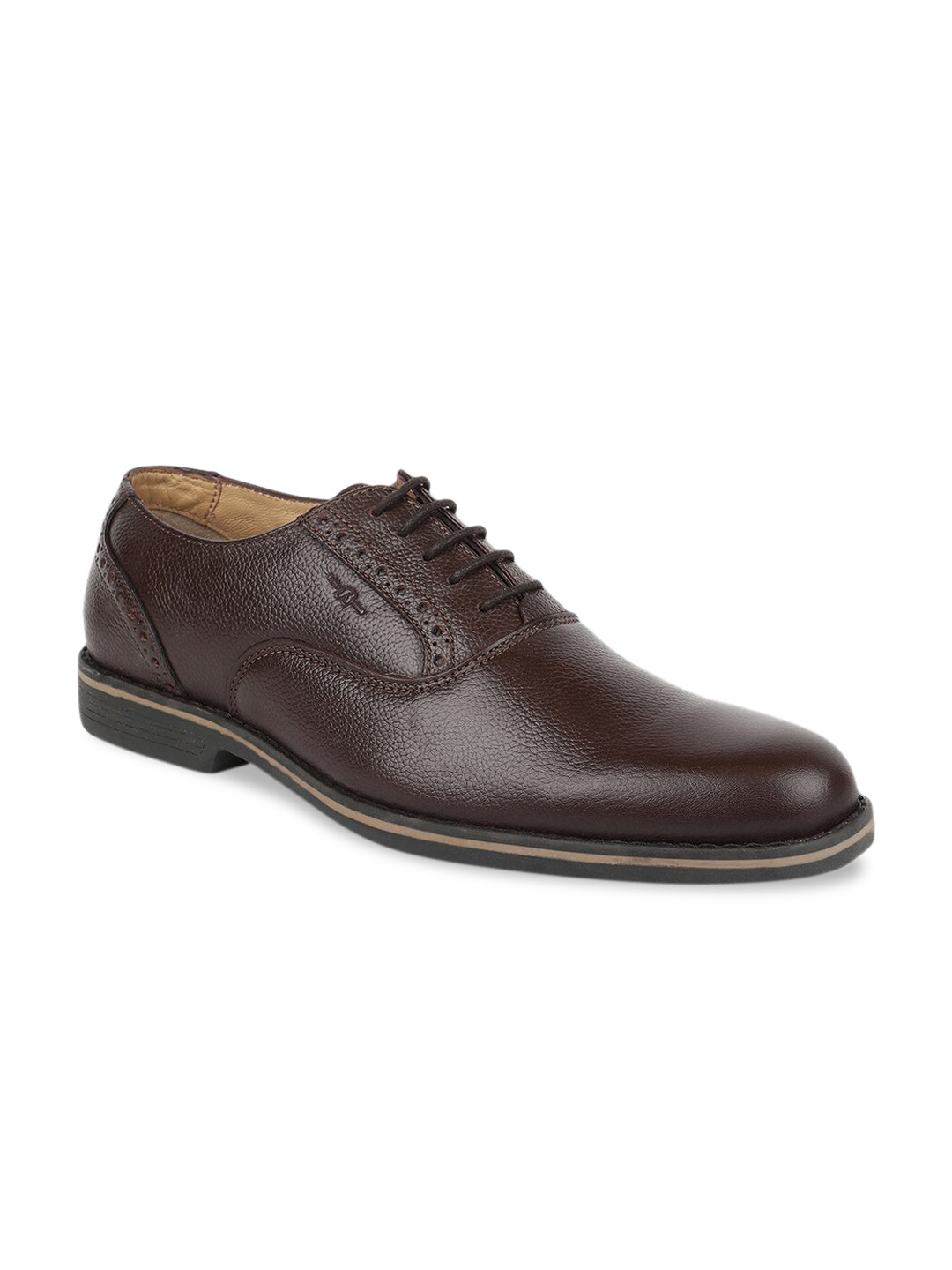 Buy Bata Men Brown Solid Leather Formal Oxfords Formal Shoes for Men