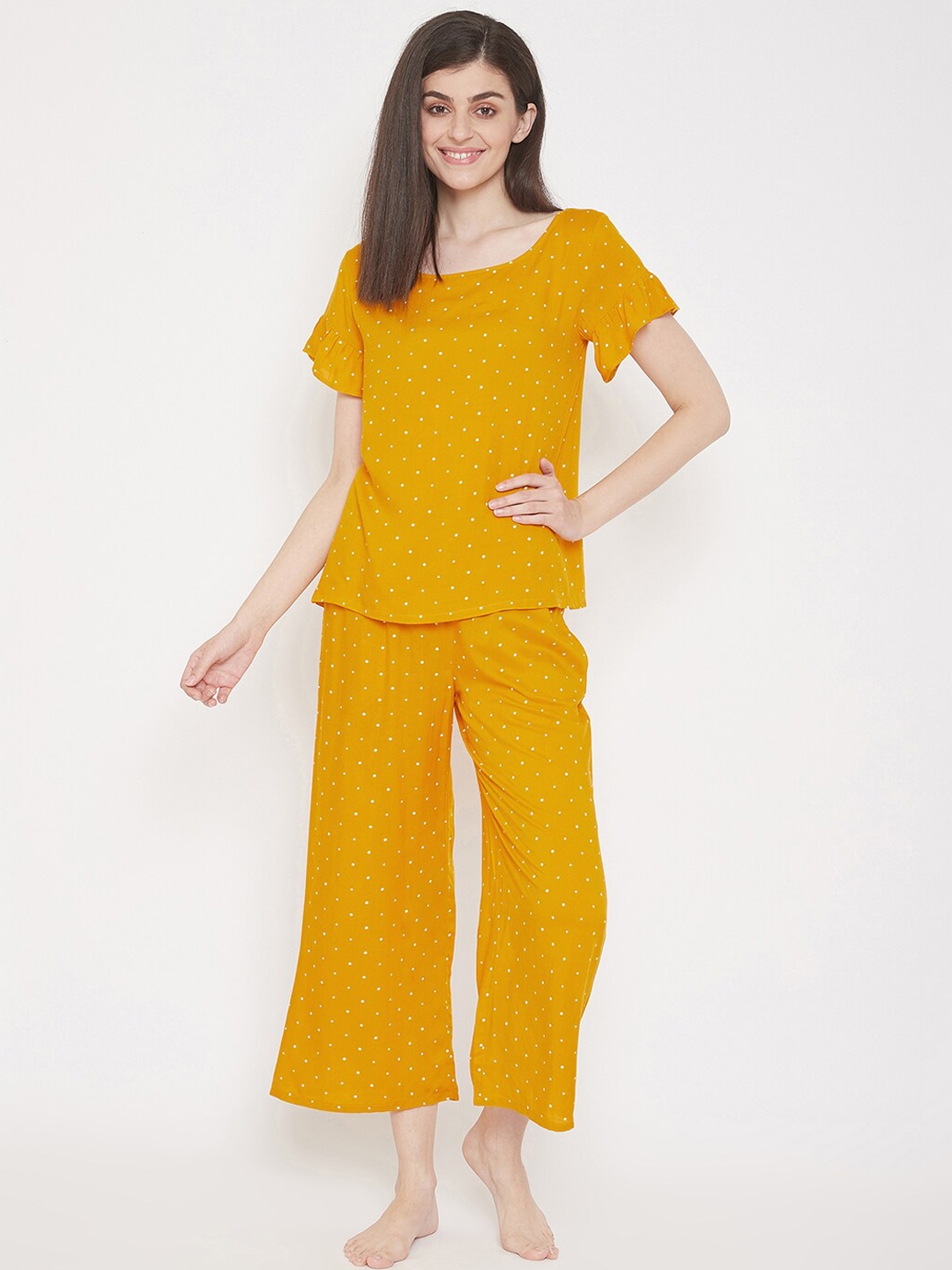 polka dot night suit