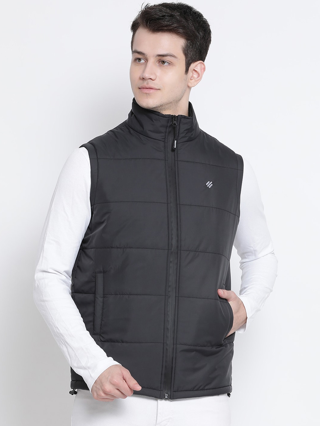 Buy ONN Men Black Solid Insulator Padded Jacket - Jackets for Men ...