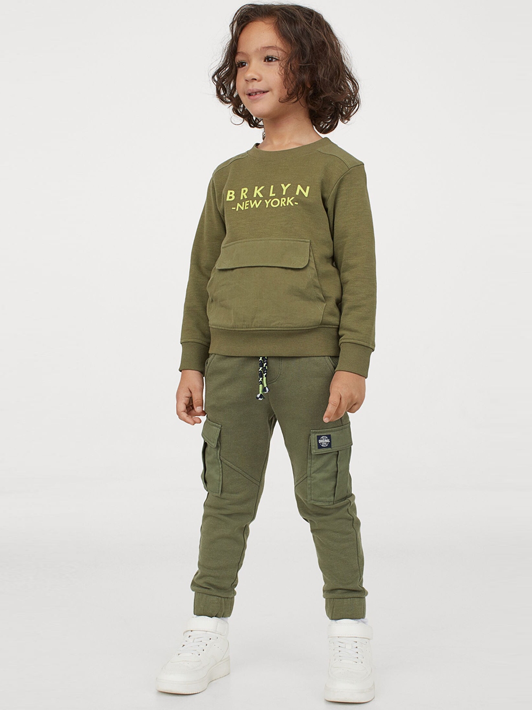 army green cargo joggers