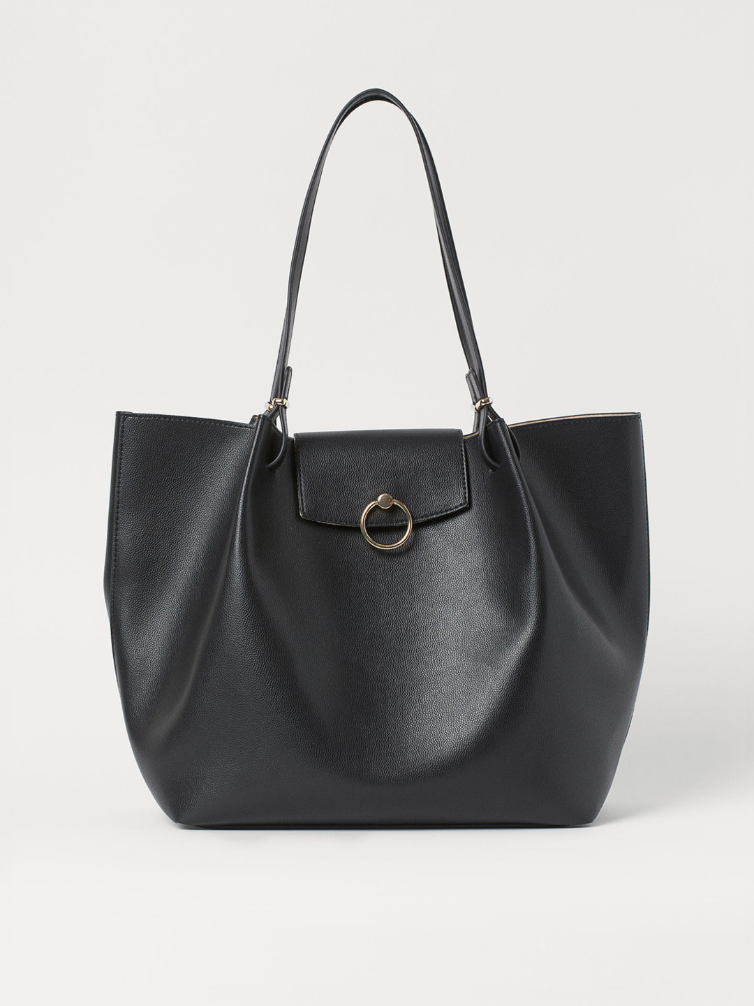Buy H&M Women Black Shopper Handbags for Women 13147498 Myntra