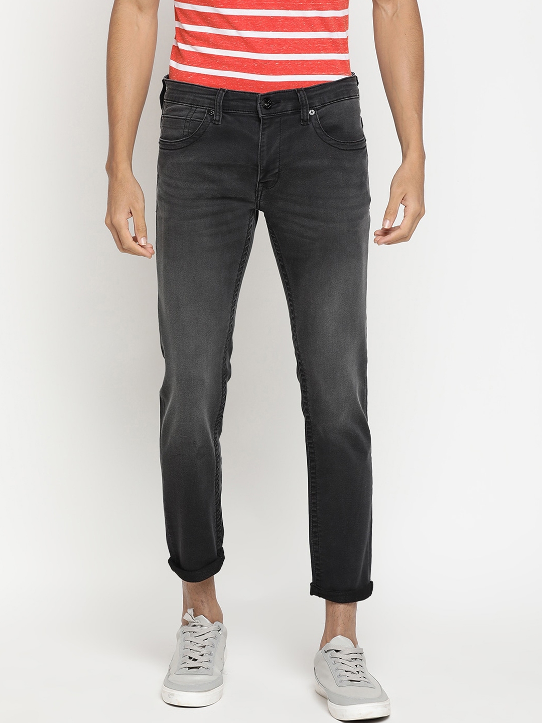 Buy Pepe Jeans Men Black Regular Fit Mid Rise Clean Look Jeans - Jeans ...