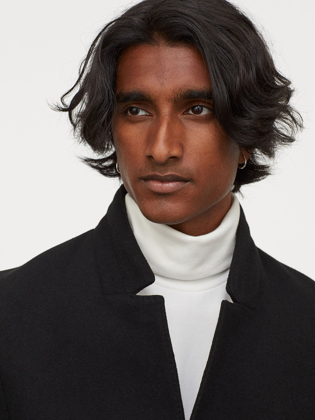 Buy H&M Men Black Solid Wool Blend Coat Coats for Men 13147852 Myntra