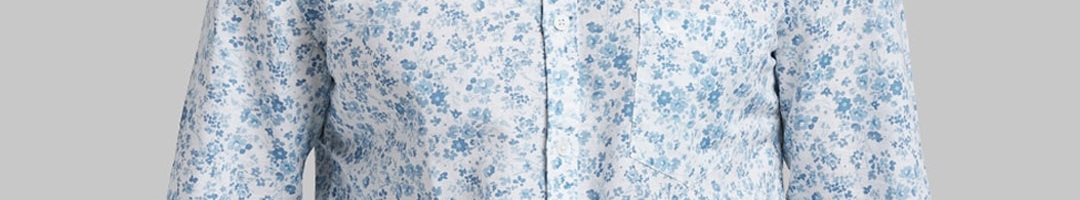 Buy Parx Men Blue Floral Printed Casual Shirt - Shirts for Men 13339240 ...